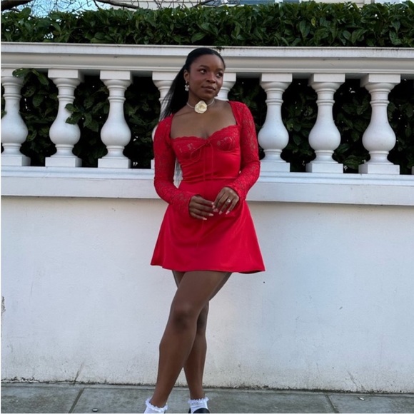 House of CB Dresses House Of Cb London Nwt Small Jennica Red Rose